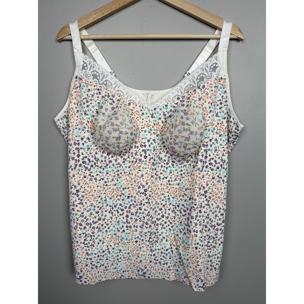 Ruby Ribbon 1800 Floral Heritage Lace Cami Camisole 50‎ Boho Shape Wear Tank Top